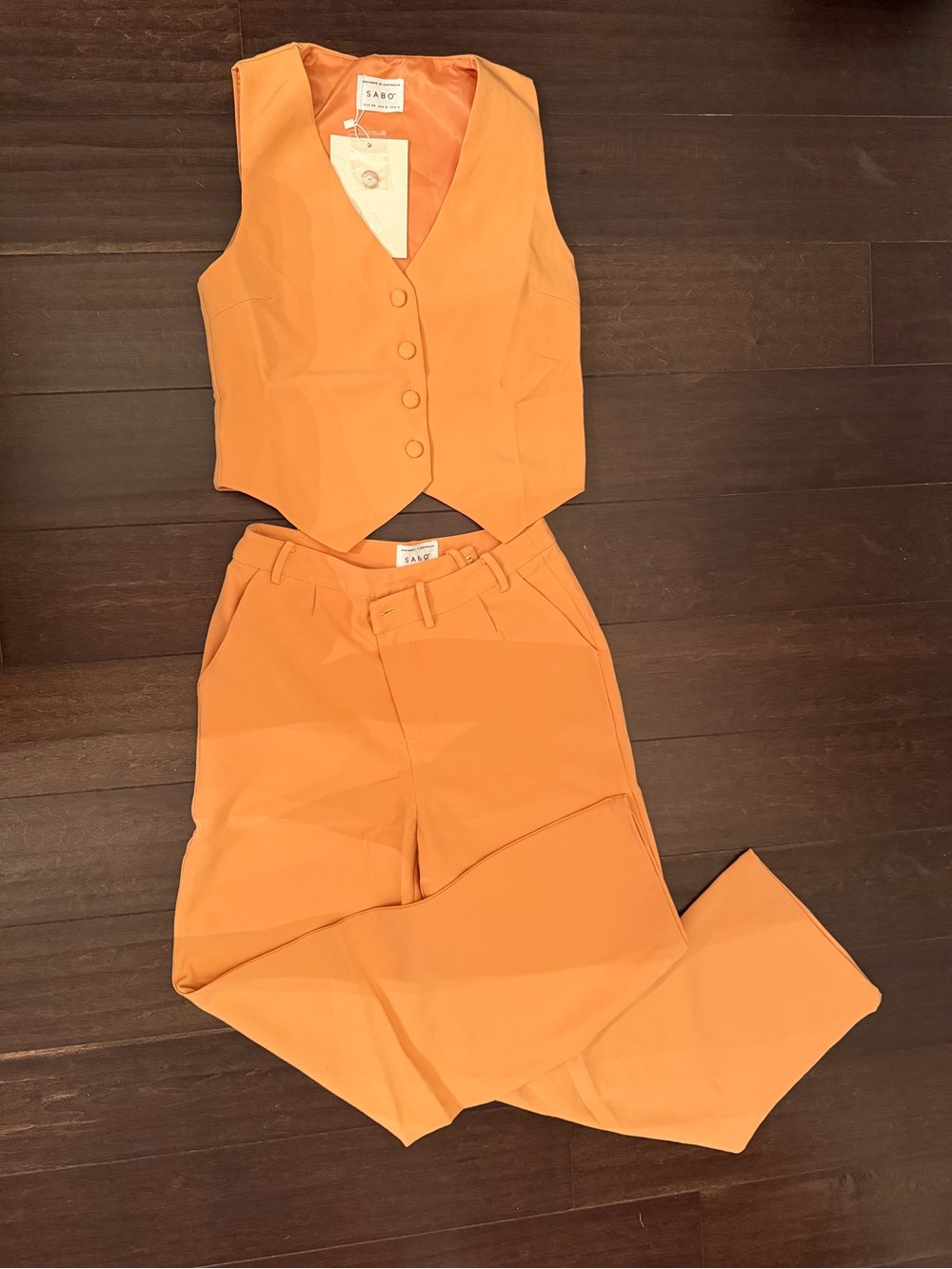 SABO SET Remi pant sets apricot XS